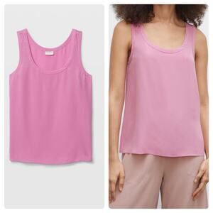 Club Monaco Silk Racerback Tank Pink